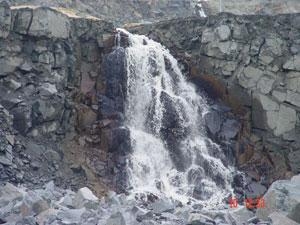 Waterfall of Republican unitary industrial Enterprise "Granit"